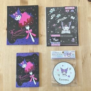 Kuromi letter sets with bonus coaster